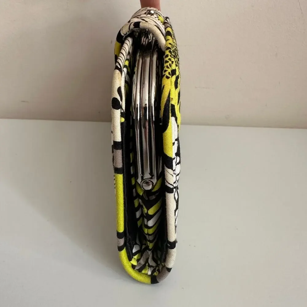 Vera Bradley Citron Kiss 'N Snap Wallet Large Organizational Clutch Carry All - Picture 4 of 11